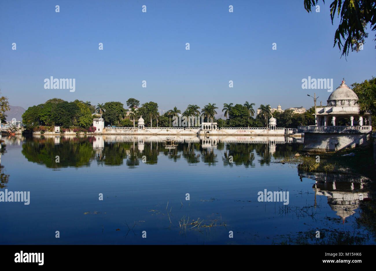 Talai Doodh Lake, Udaipur, Rajasthan, Inde Banque D'Images