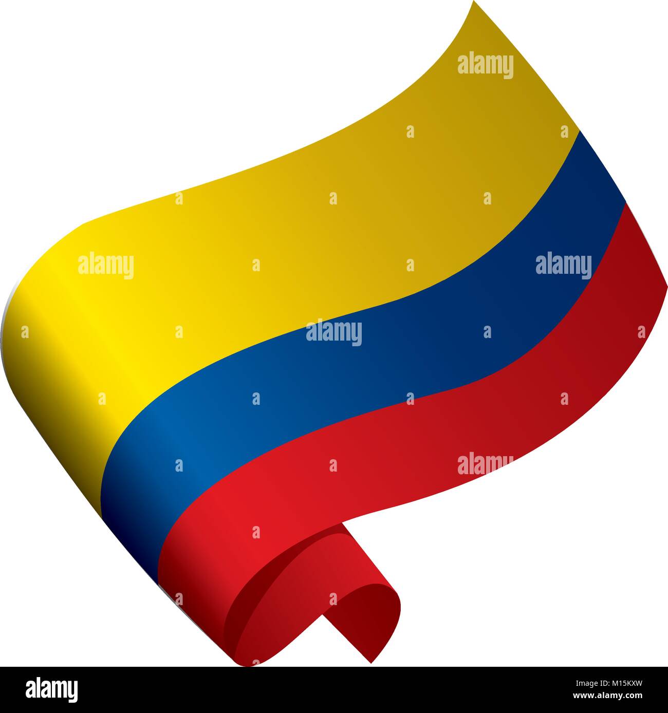 Colombie drapeau, vector illustration Illustration de Vecteur