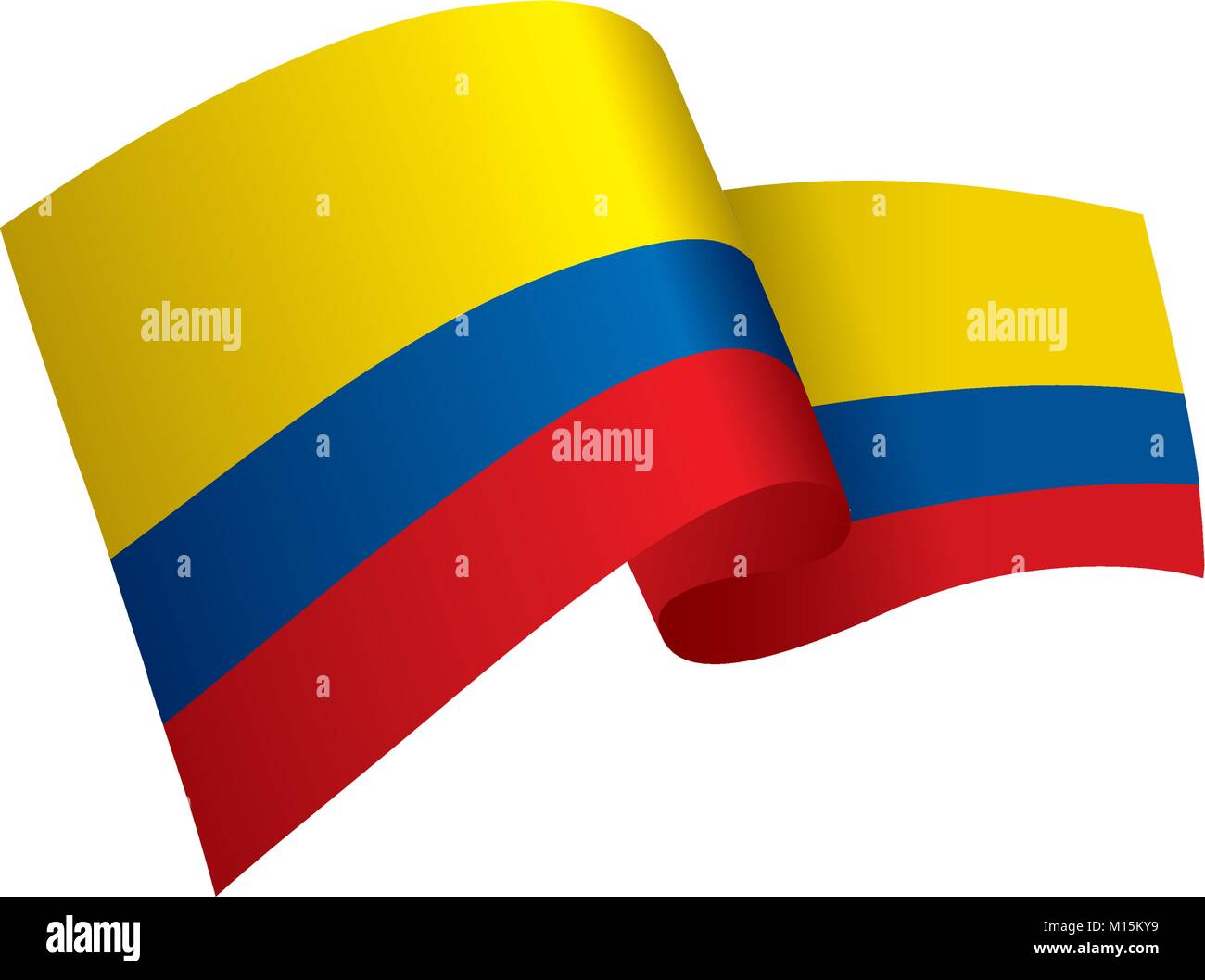 Colombie drapeau, vector illustration Illustration de Vecteur