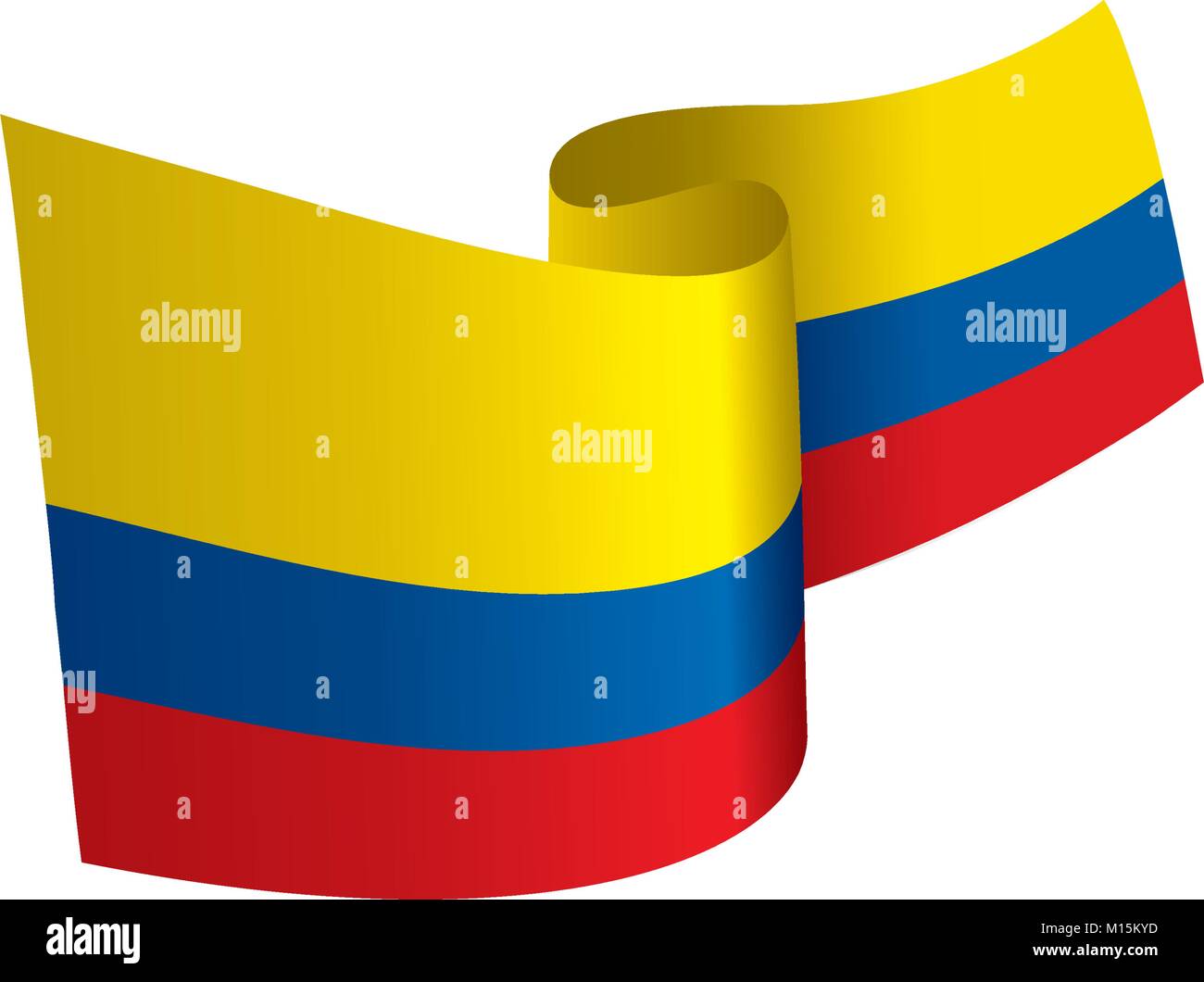 Colombie drapeau, vector illustration Illustration de Vecteur