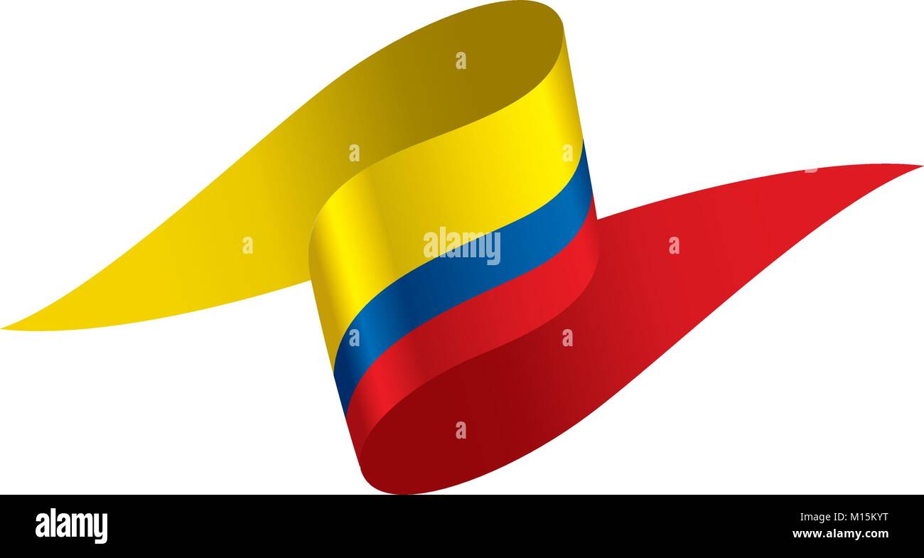 Colombie drapeau, vector illustration Illustration de Vecteur