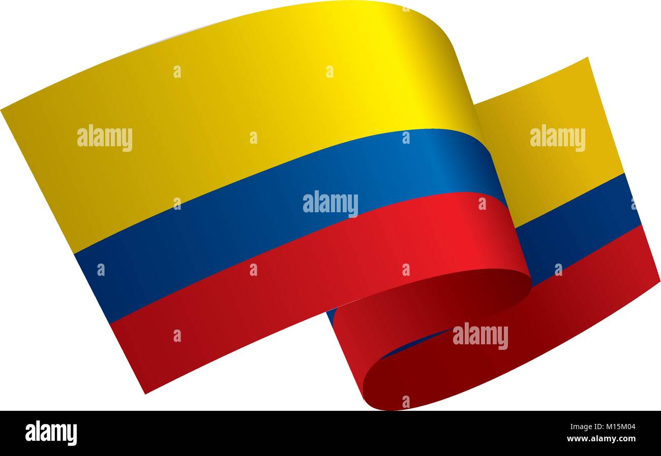 Colombie drapeau, vector illustration Illustration de Vecteur