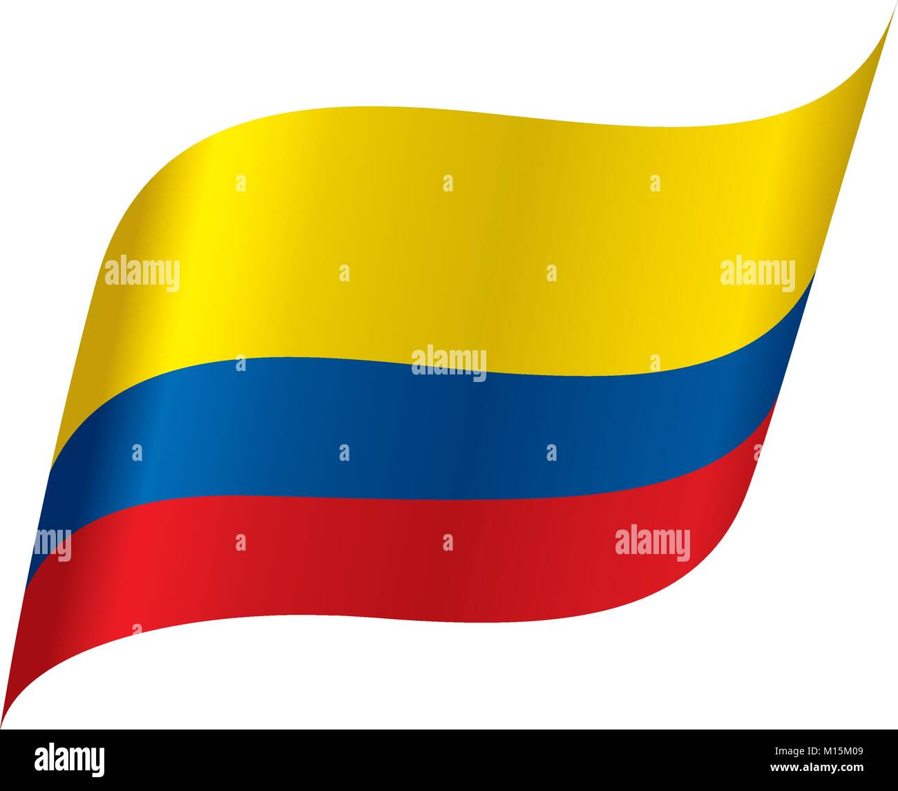 Colombie drapeau, vector illustration Illustration de Vecteur