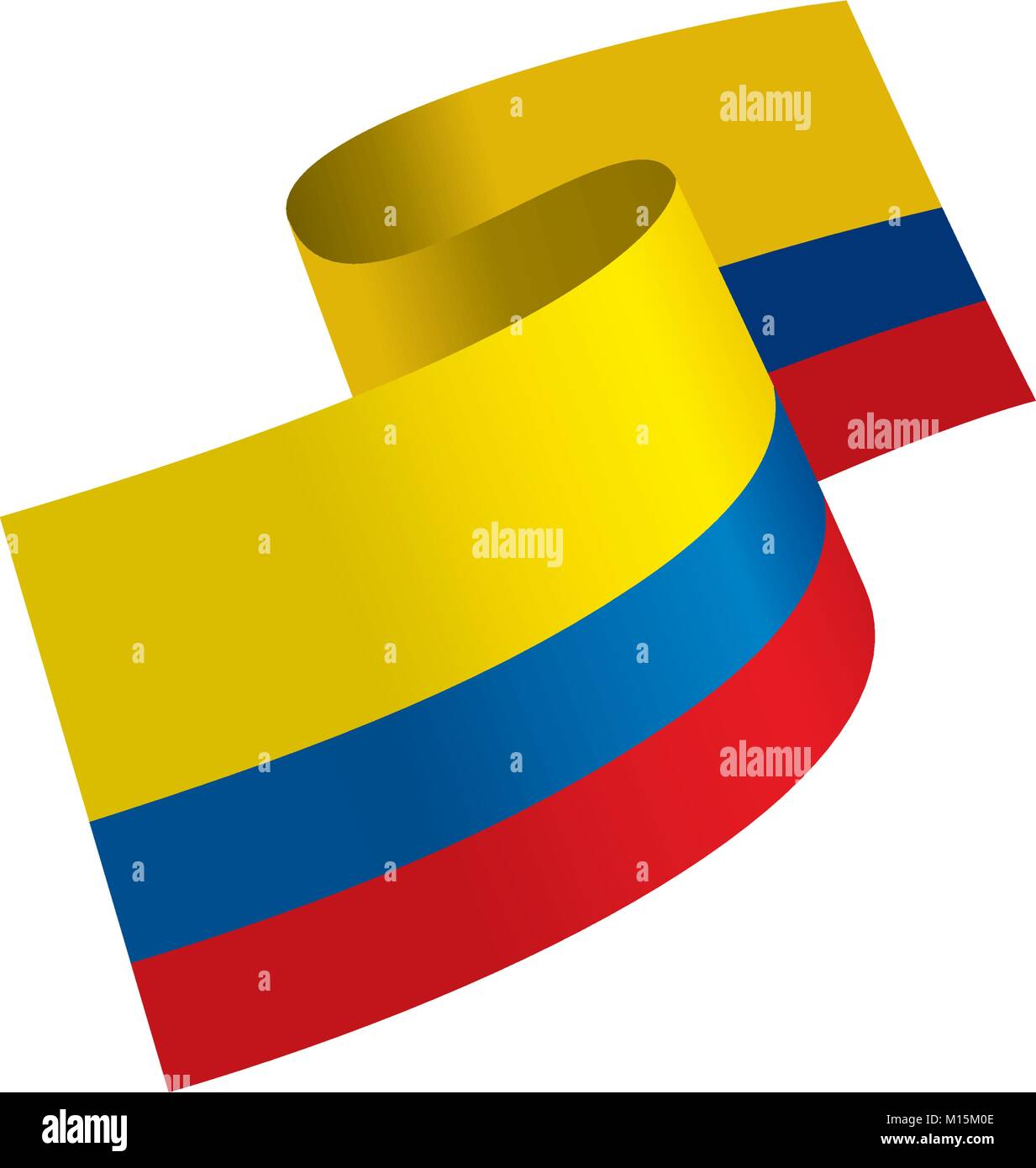 Colombie drapeau, vector illustration Illustration de Vecteur