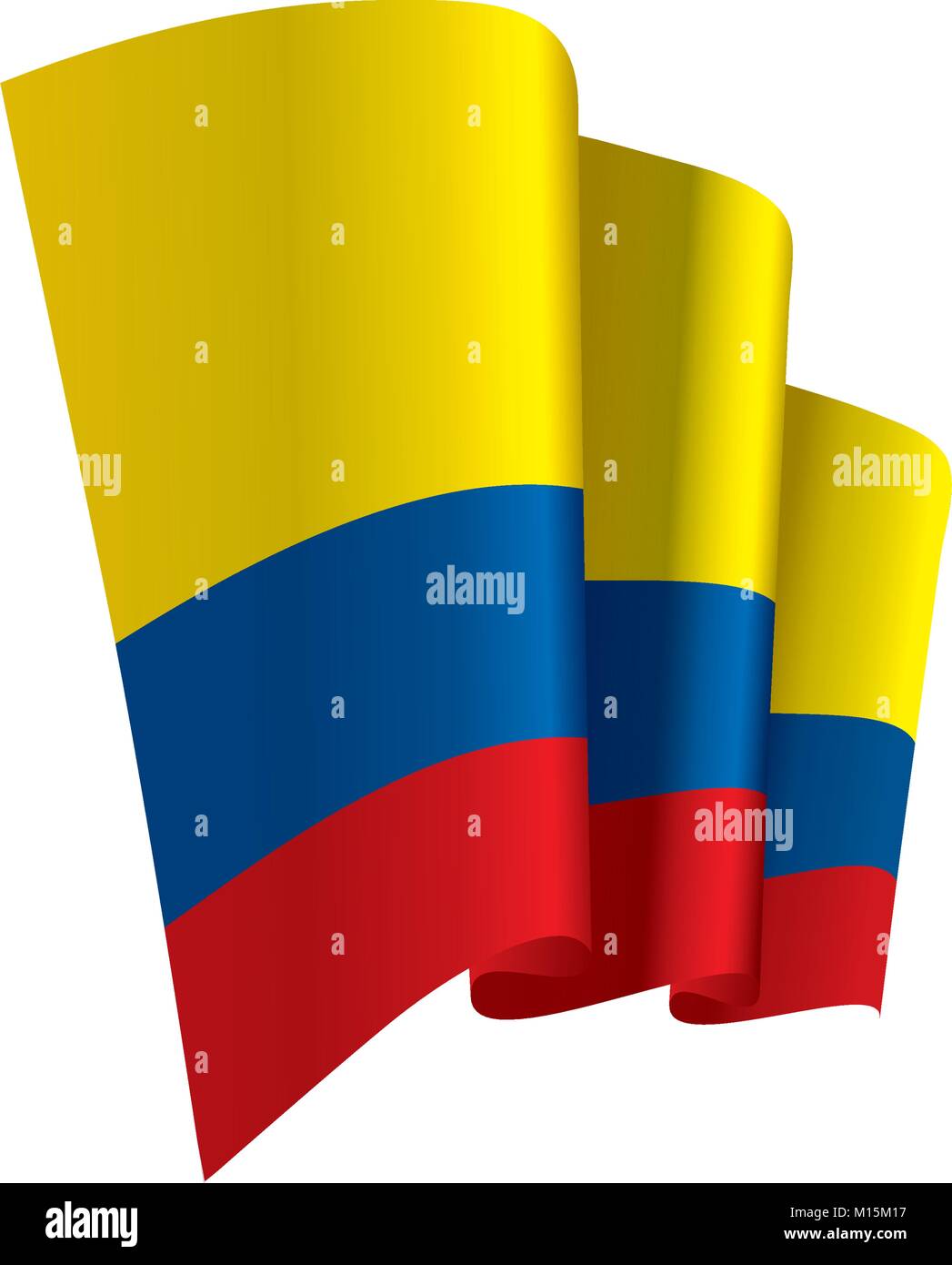 Colombie drapeau, vector illustration Illustration de Vecteur