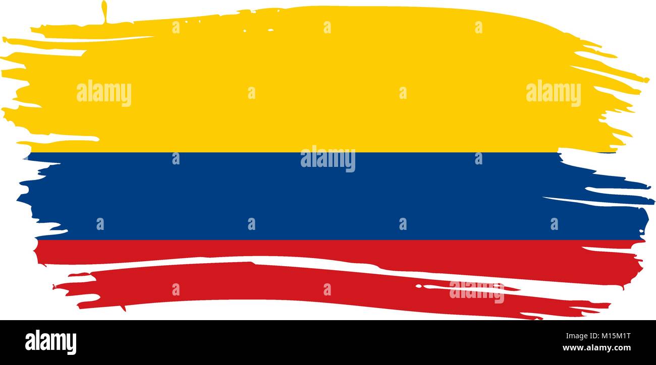 Colombie drapeau, vector illustration Illustration de Vecteur