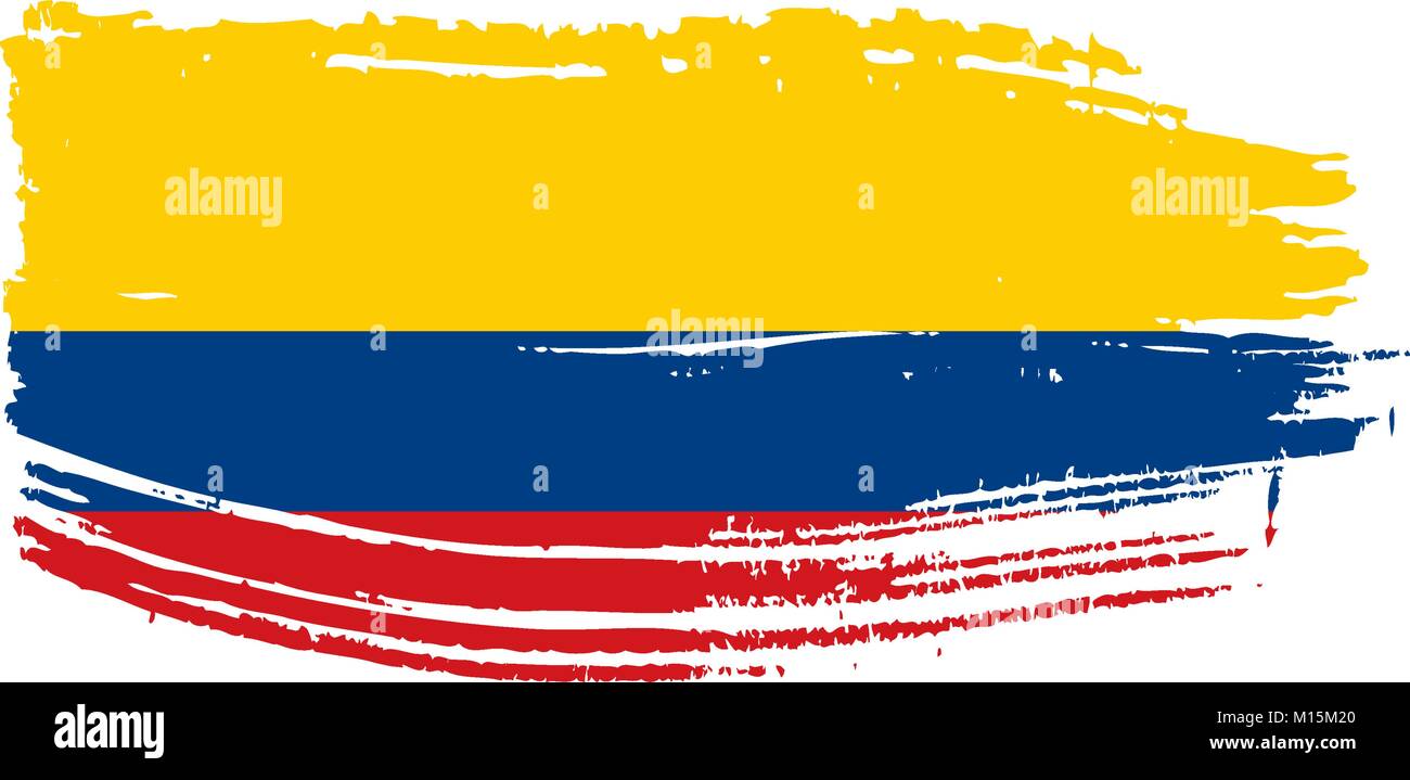 Colombie drapeau, vector illustration Illustration de Vecteur
