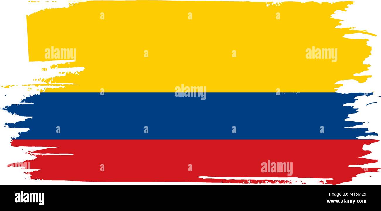 Colombie drapeau, vector illustration Illustration de Vecteur
