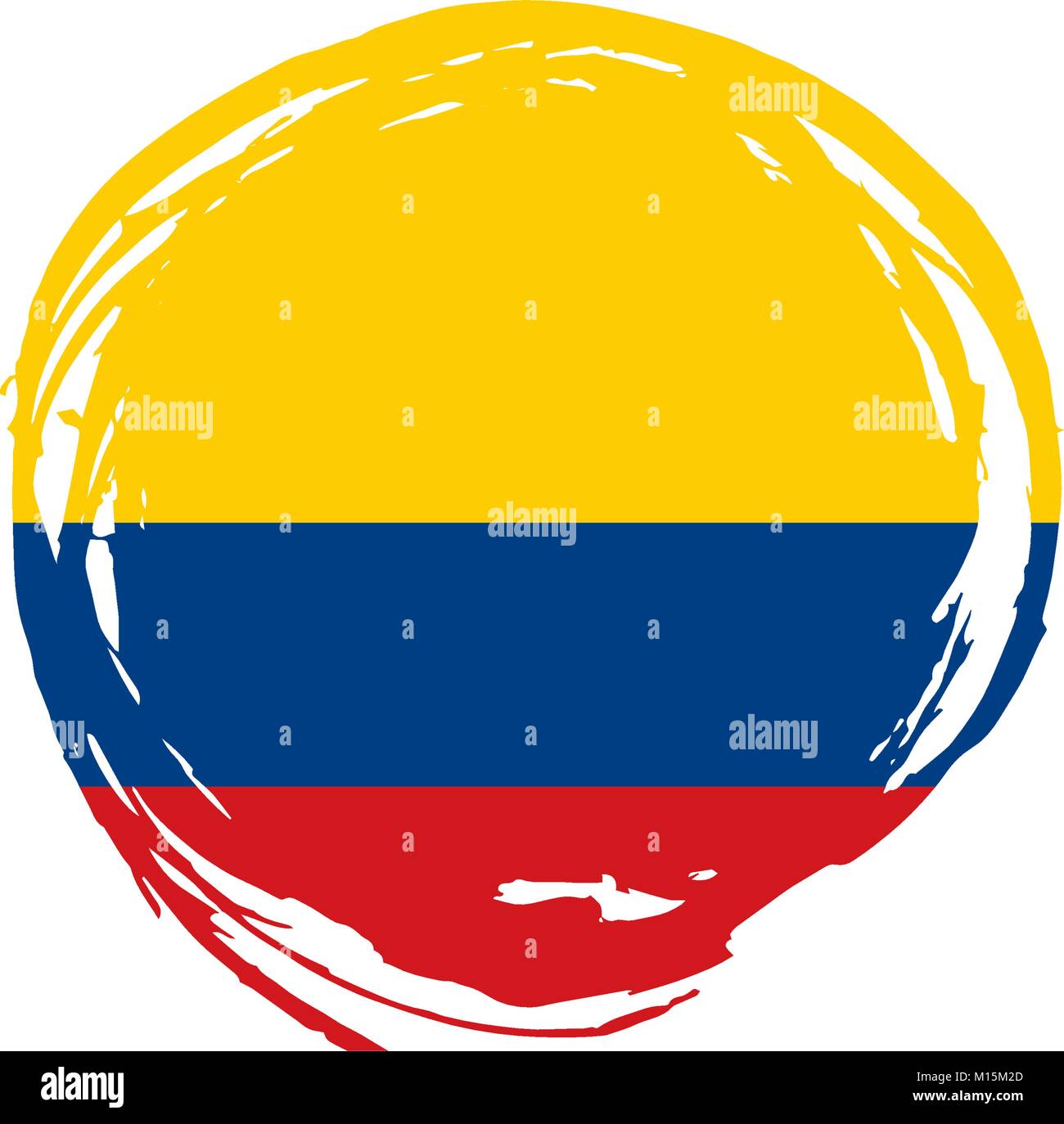 Colombie drapeau, vector illustration Illustration de Vecteur
