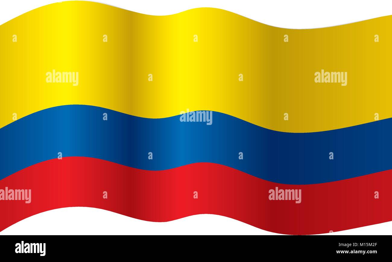 Colombie drapeau, vector illustration Illustration de Vecteur