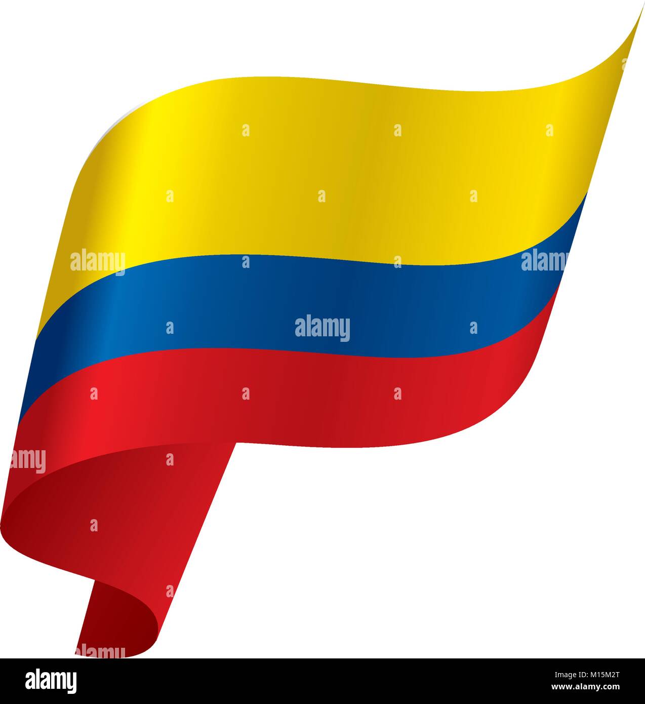 Colombie drapeau, vector illustration Illustration de Vecteur