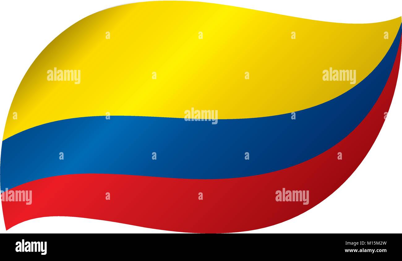 Colombie drapeau, vector illustration Illustration de Vecteur