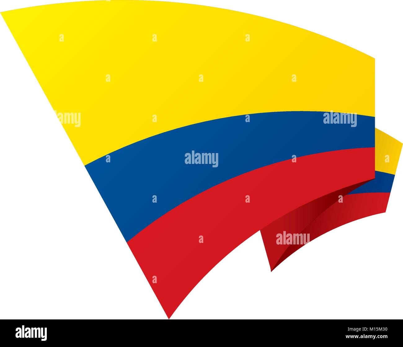 Colombie drapeau, vector illustration Illustration de Vecteur