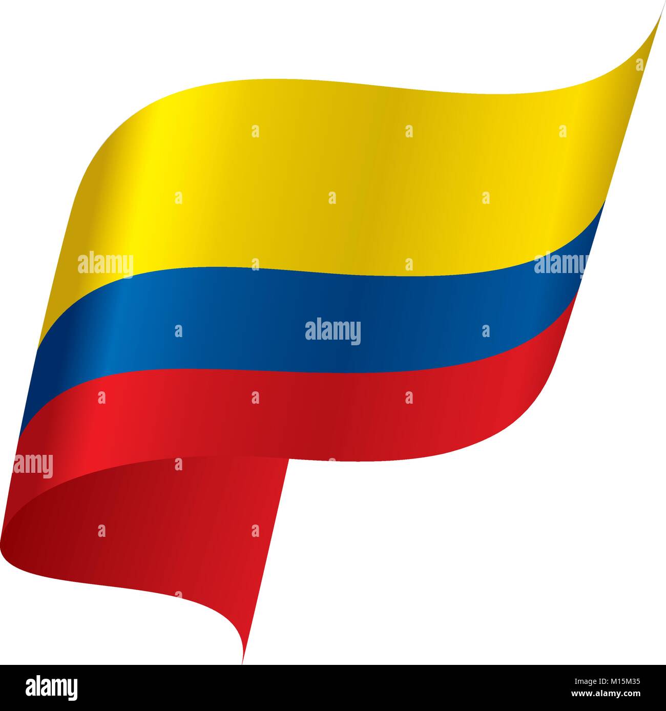 Colombie drapeau, vector illustration Illustration de Vecteur