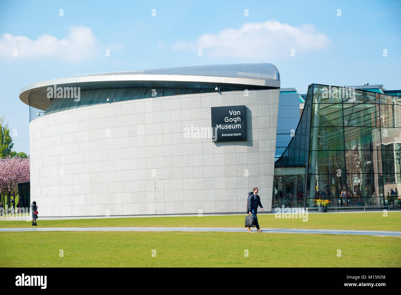 Amsterdam, Pays-Bas - 20 Avril 2017 : musée Van Gogh en suspens avec la conception du bâtiment architecturé à Amsterdam, Pays-Bas Banque D'Images