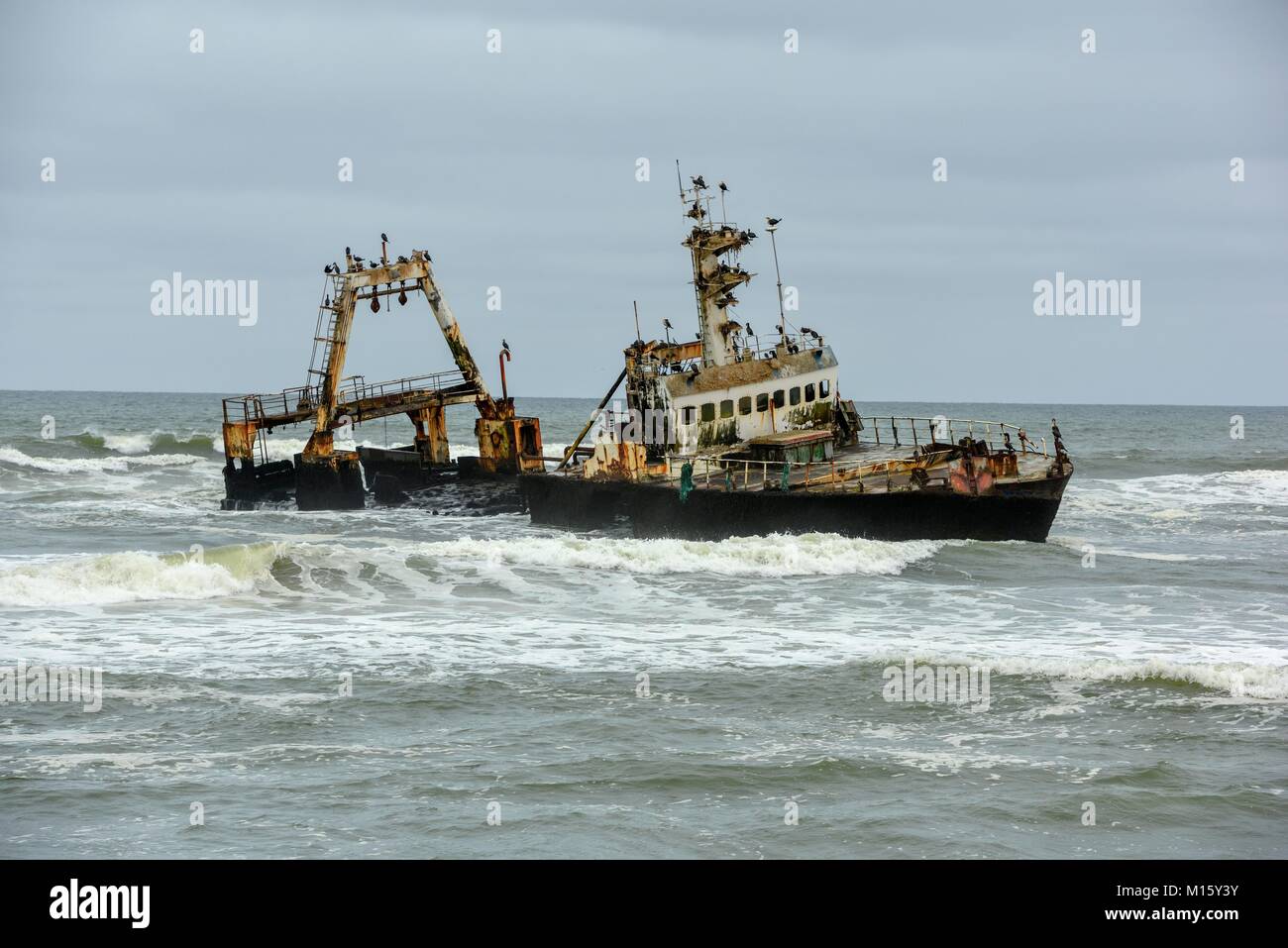 Zeila naufrage,2008,échoués près de Henties Bay,région d'Erongo, Namibie Banque D'Images