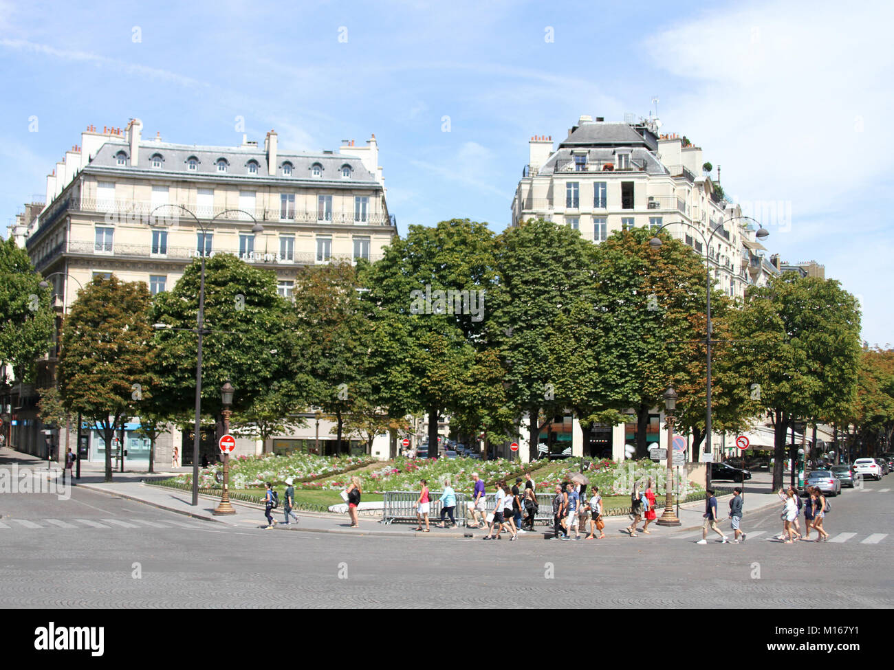 Vue de l'appartement des bâtiments, Paris, France. Banque D'Images