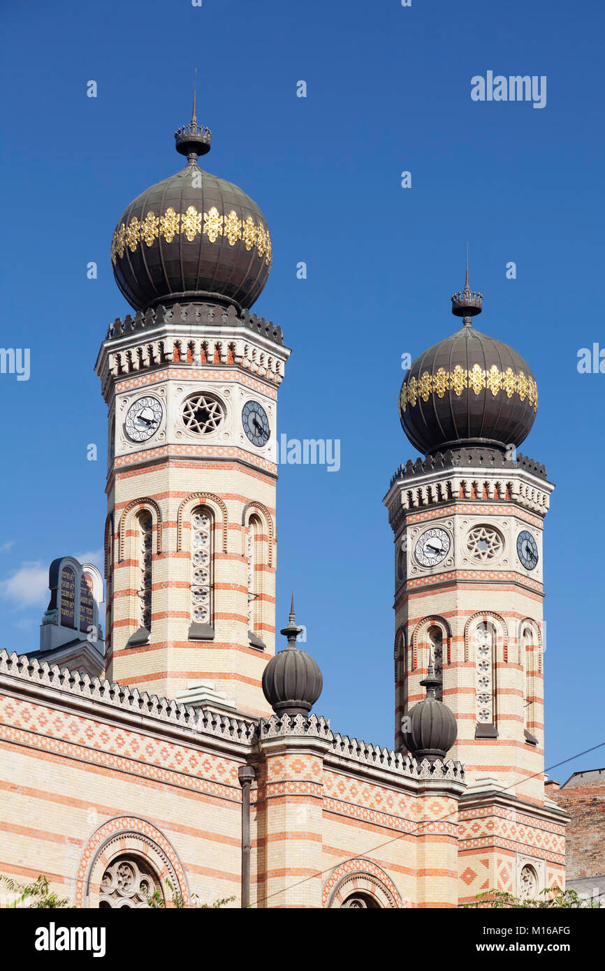 Grande Synagogue de la rue Dohany Utca, Pest, Budapest, Hongrie Banque D'Images
