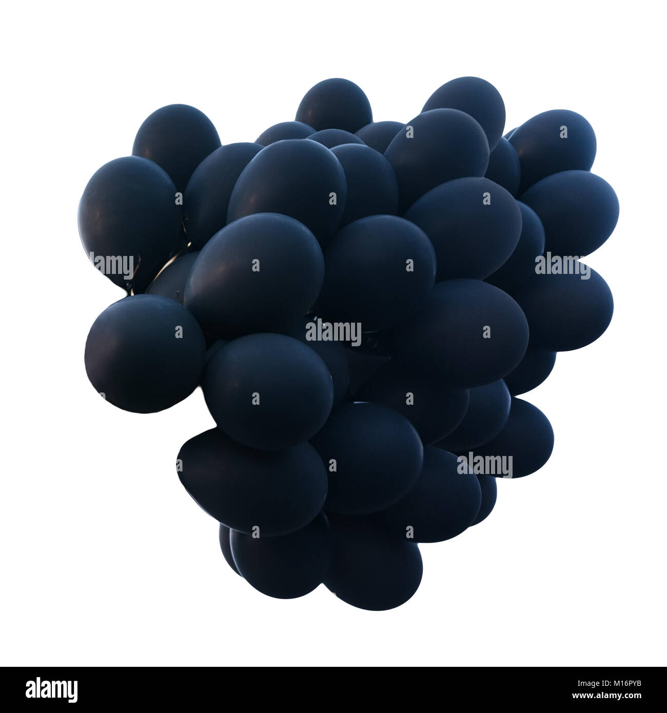 Noir de ballons isolated on white Banque D'Images