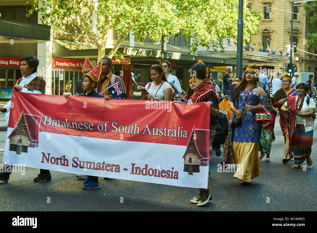 Adélaïde, Australie. 26 janvier, 2018. L'Australie Jour en Ville Adelaide, Australie du Sud, Australie Crédit : Alexander Kondakov/Alamy Live News Banque D'Images