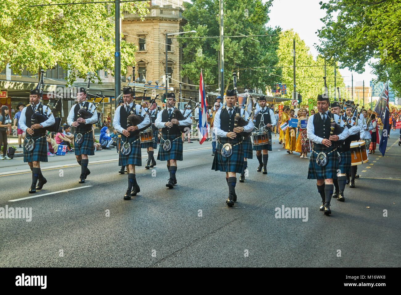 Adélaïde, Australie. 26 janvier, 2018. L'Australie Jour en Ville Adelaide, Australie du Sud, Australie Crédit : Alexander Kondakov/Alamy Live News Banque D'Images