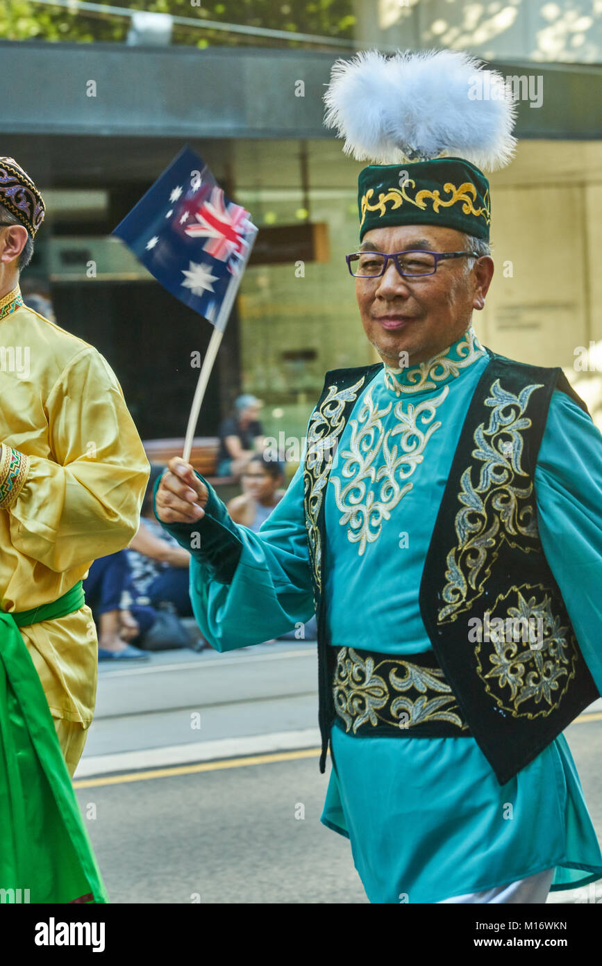 Adélaïde, Australie. 26 janvier, 2018. L'Australie Jour en Ville Adelaide, Australie du Sud, Australie Crédit : Alexander Kondakov/Alamy Live News Banque D'Images