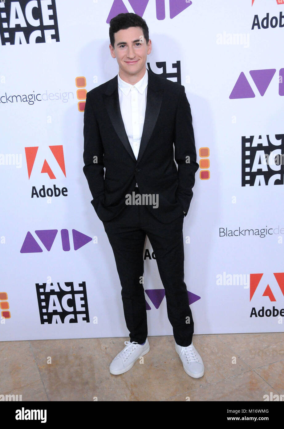 Los Angeles, CA - le 26 janvier : l'Acteur Sam Lerner assiste à l'ACE 2018 Eddie Awards au Beverly Hilton Hotel le 26 janvier 2018 à Beverly Hills, Californie. Photo de Barry King/Alamy Live News Banque D'Images