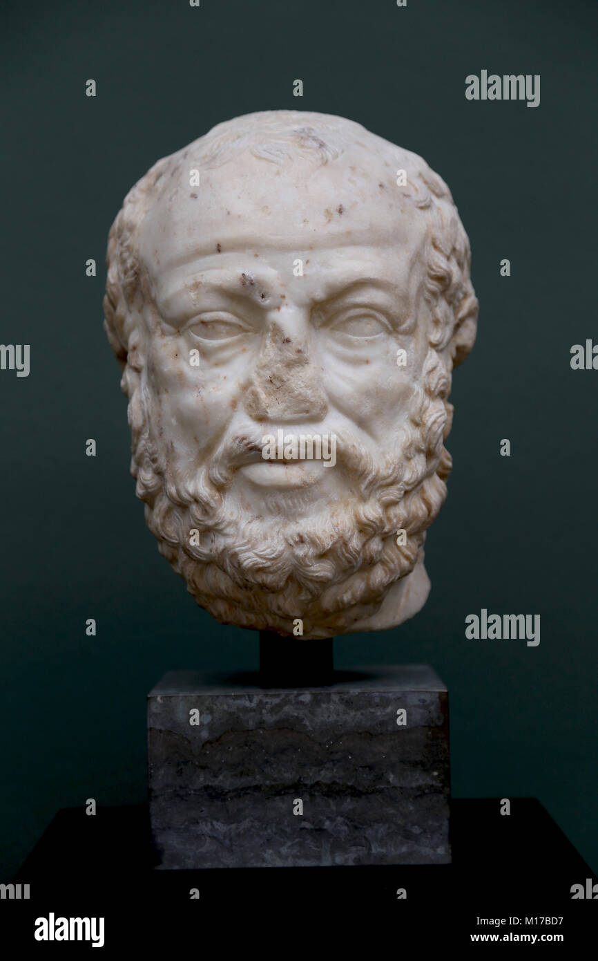 Le philosophe grec Socrate.(469-399 av. J.-C.), le marbre. Copie romaine d'un original grec du 3ème siècle. NY Carlsberg Glyptotek. Copenhague. Banque D'Images Le philosophe grec Socrate.(469-399 av. J.-C.), le marbre. Copie romaine d'un original grec du 3ème siècle. NY Carlsberg Glyptotek. Copenhague. Banque D'Images
