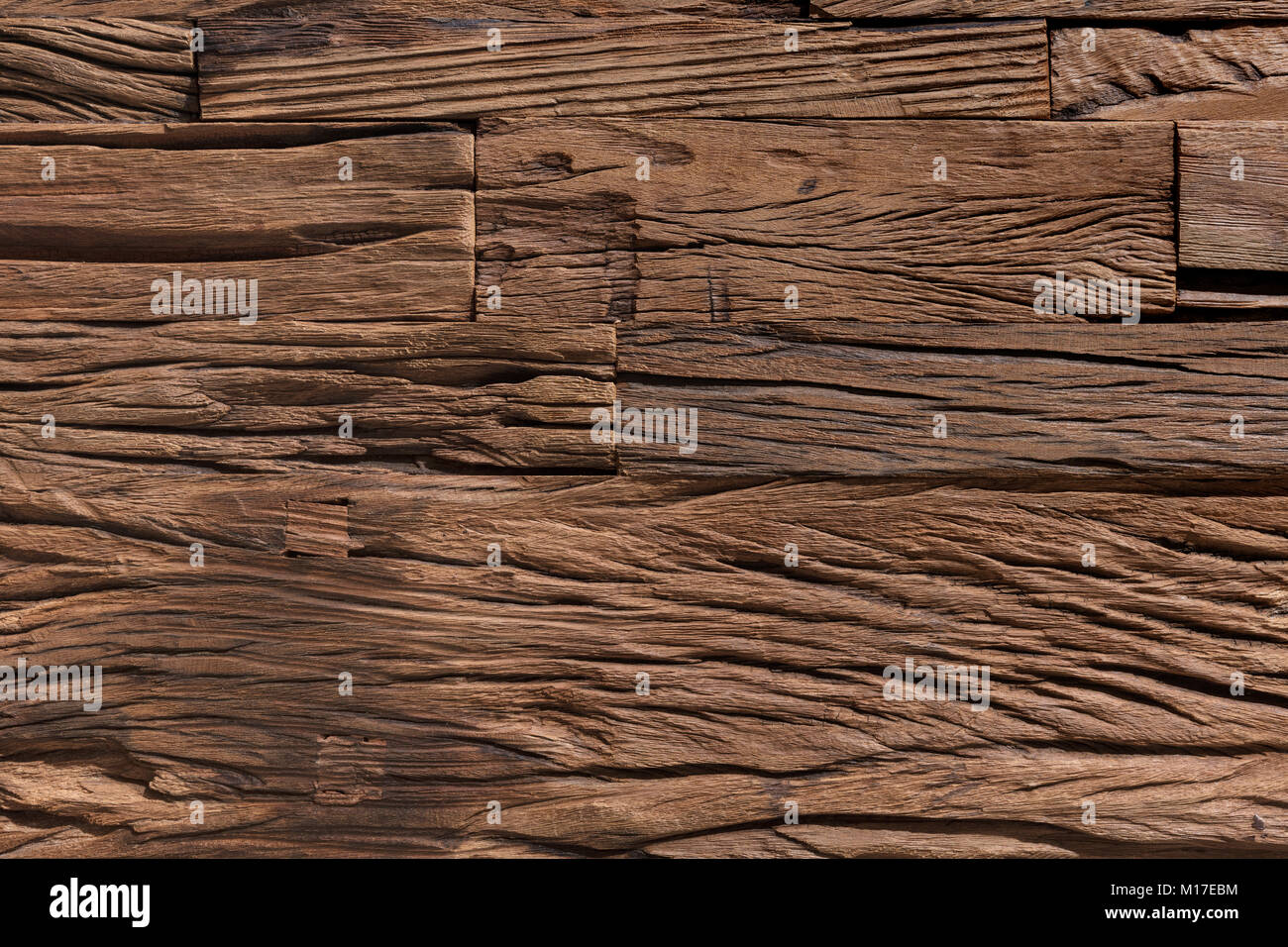 Photo en gros plan de table en bois fond brun Banque D'Images