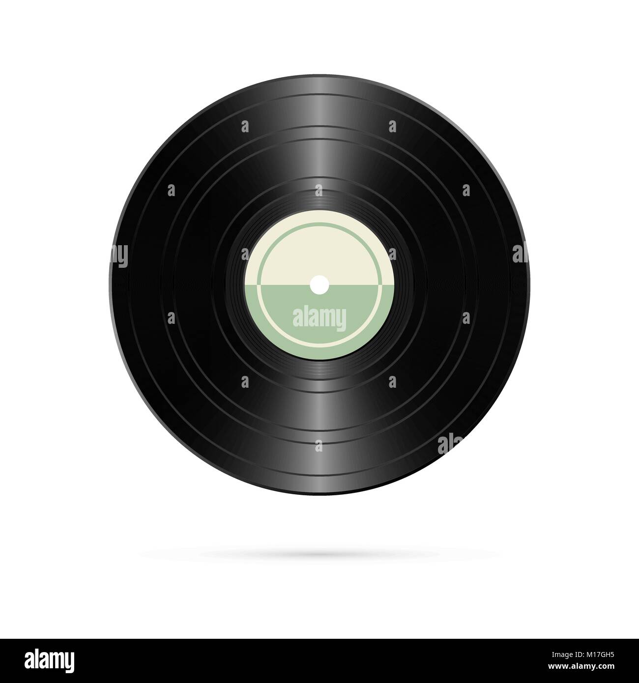 Disque vinyle réaliste. Rétro. Vector illustration Illustration de Vecteur