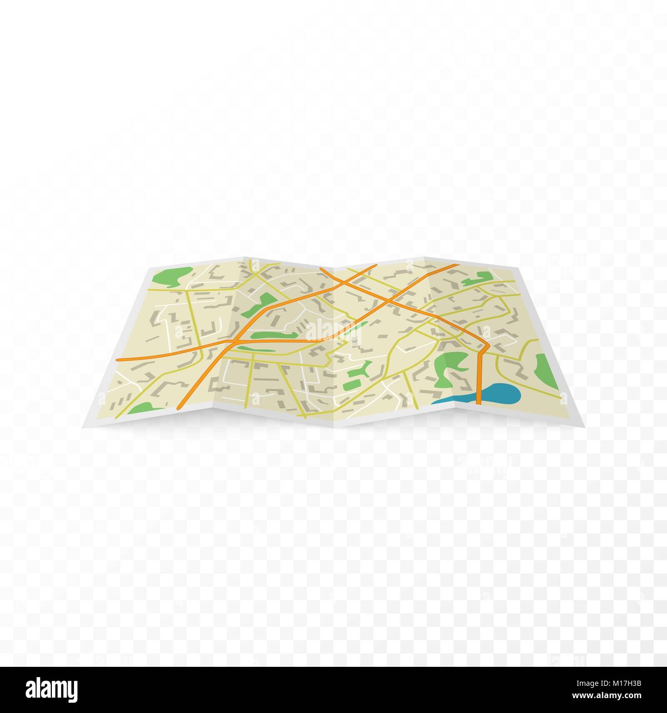 Résumé Plan de la ville. vector illustration isolé sur fond transparent Illustration de Vecteur