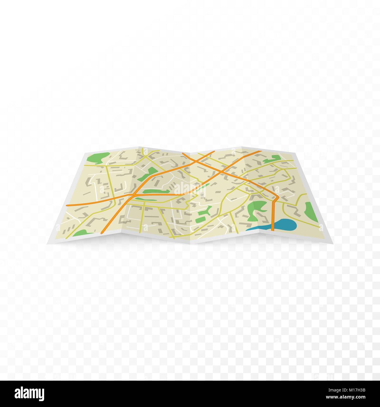 Résumé Plan de la ville. vector illustration isolé sur fond transparent Illustration de Vecteur