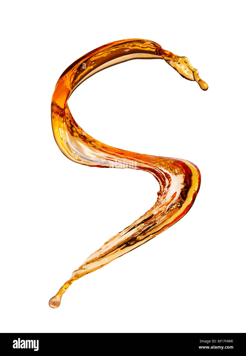 Splash isolated on white Banque D'Images