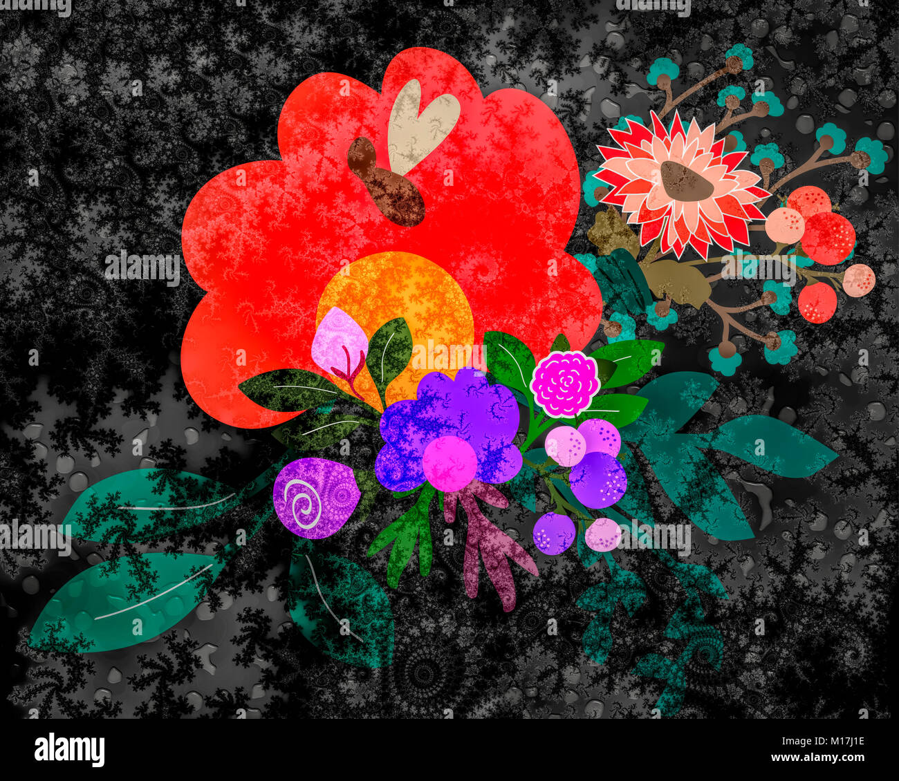 L'ART NUMÉRIQUE : Voeux # 03 Banque D'Images