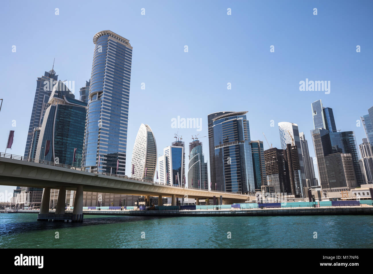 La baie d'affaires de Dubaï, Dubaï, Émirats Arabes Unis Banque D'Images