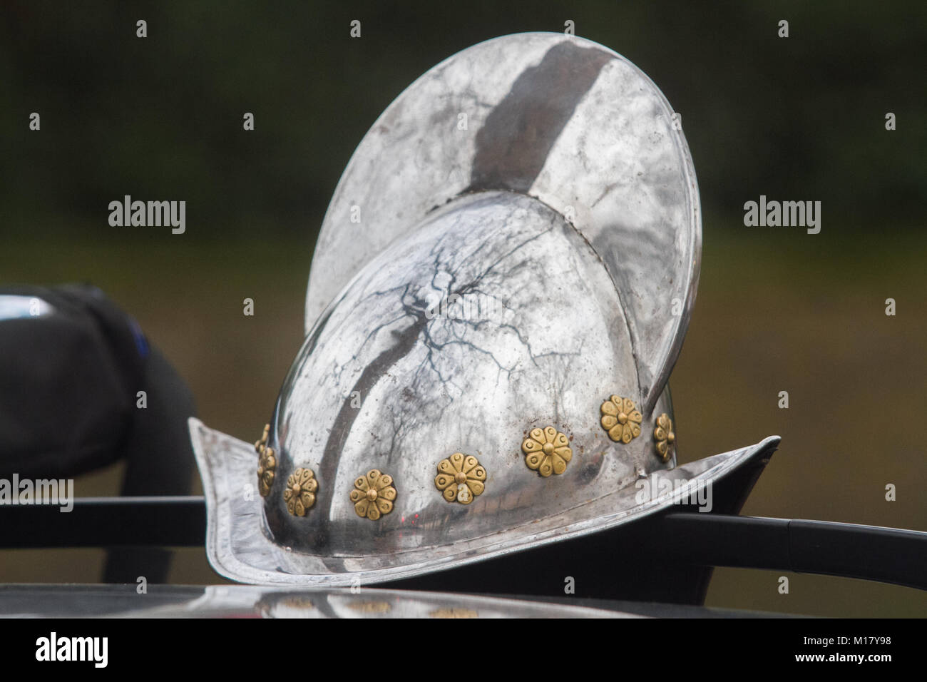 London UK. 28 janvier 2018. Les membres de la société civile prennent part à la guerre de reconstitution de l'exécution du Roi Charles I comme ils retracent le parcours de Palais St James à la maison des Banquets au Palais de Whitehall, Londres pour son exécution le 30 janvier 1649 Credit : amer ghazzal/Alamy Live News Banque D'Images