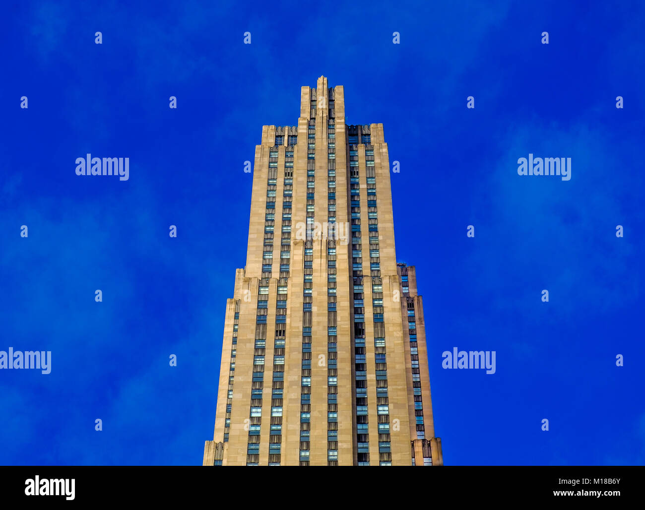 New York City, New York, Amérique, Jan 2018, vue du haut du Rockefeller Center à partir de la rue Banque D'Images