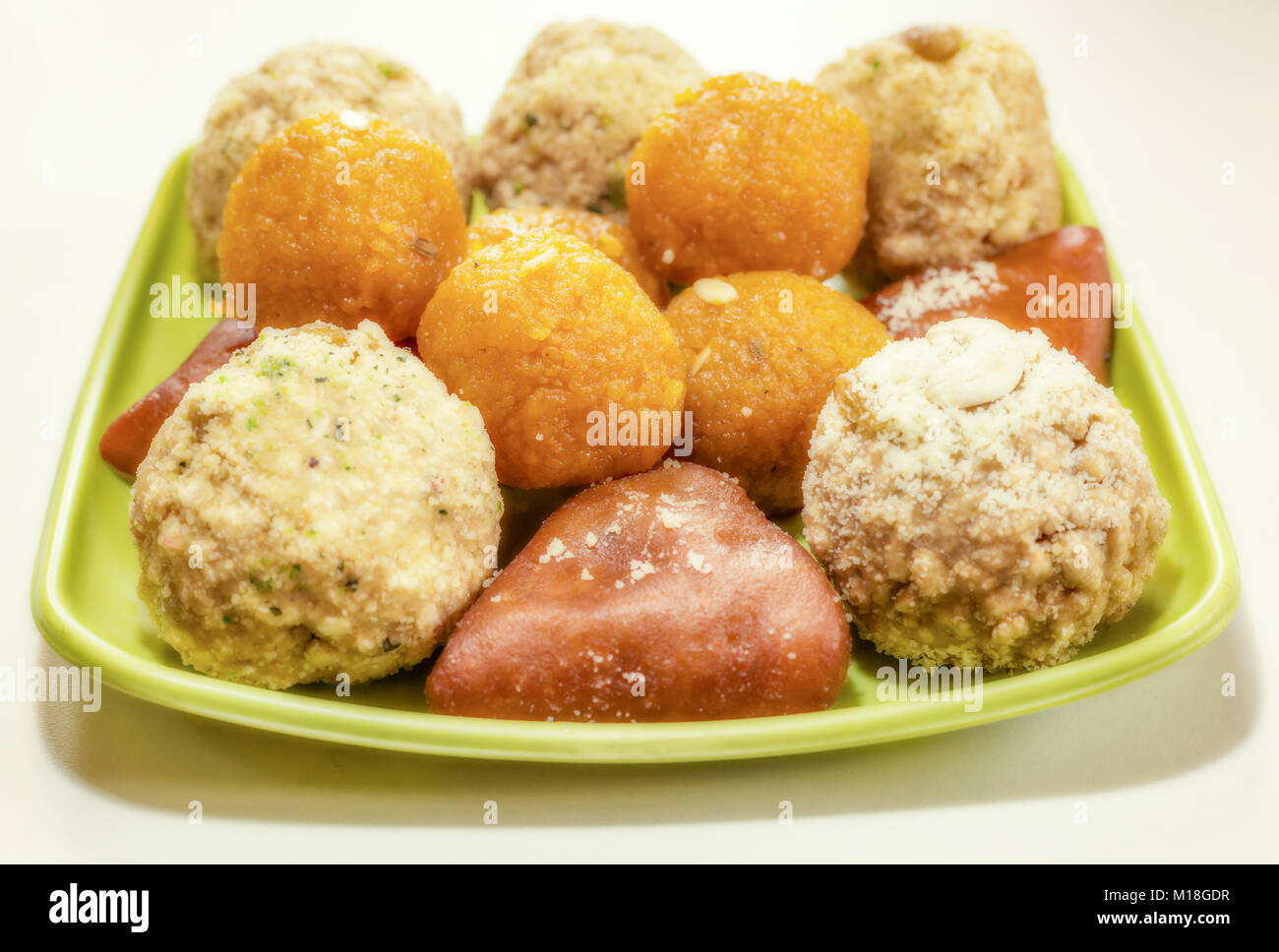 Populaires, les bonbons de l'ouest du Bengale indien utilisé comme dessert dans le festival célébrations Accueil et cuisine. Banque D'Images