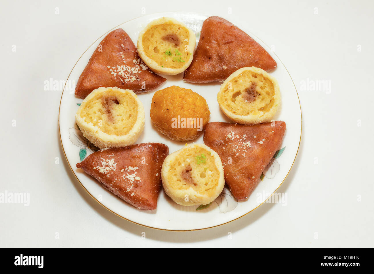 Populaires, les bonbons de l'ouest du Bengale indien utilisé comme dessert dans le festival célébrations Accueil et cuisine. Banque D'Images