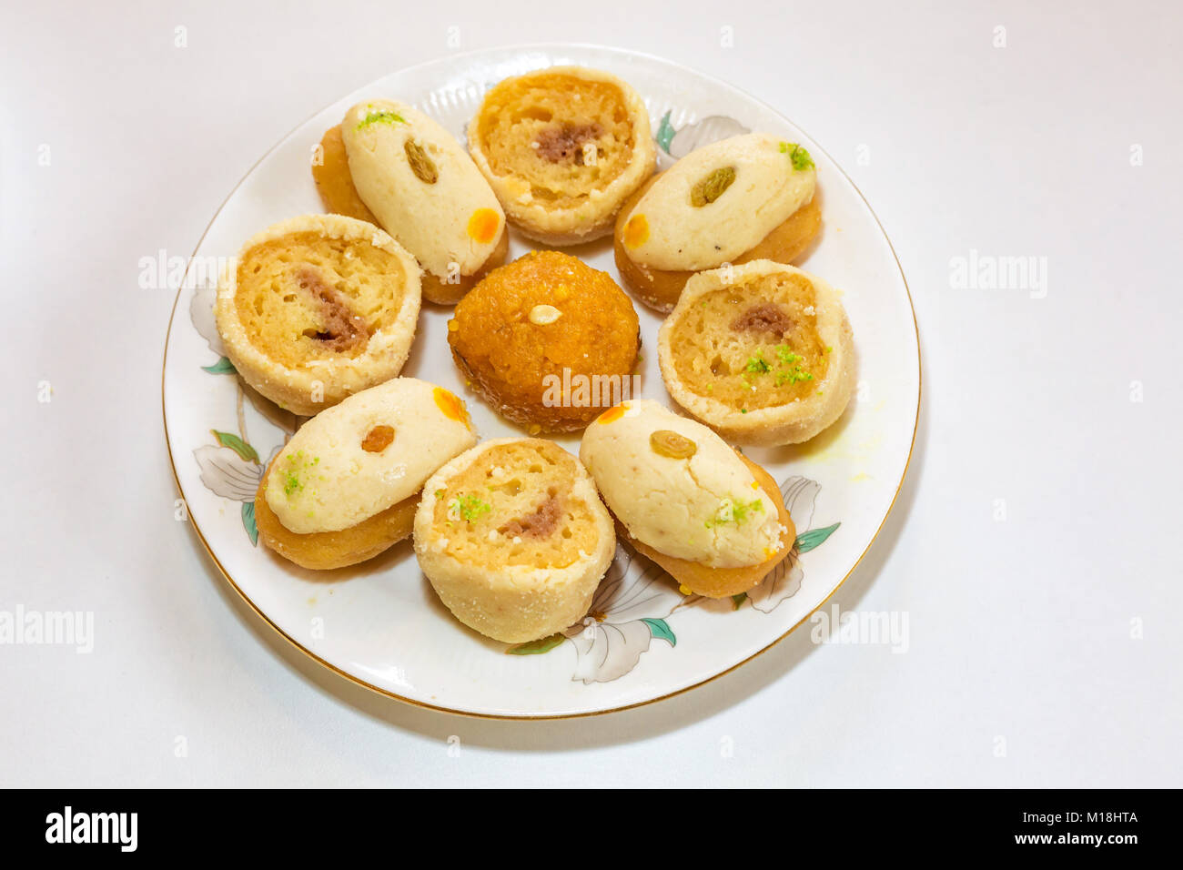 Populaires, les bonbons de l'ouest du Bengale indien utilisé comme dessert dans le festival célébrations Accueil et cuisine. Banque D'Images