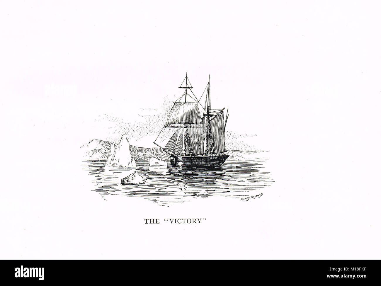 La victoire, deuxième expédition arctique de John Ross, 1829-1833 Banque D'Images