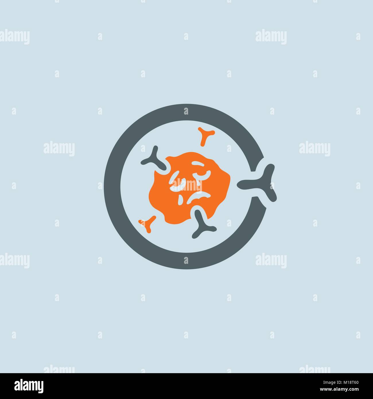 Orange-gris molécule d'immunoglobuline symbolique tour icône web. Cellule immunitaire décharné, épuisé et fatigué de l'interféron Illustration de Vecteur Orange-gris molécule d'immunoglobuline symbolique tour icône web. Cellule immunitaire décharné, épuisé et fatigué de l'interféron Illustration de Vecteur