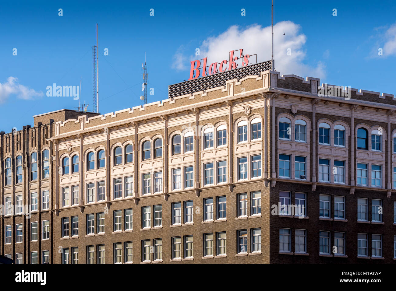 Photographié au centre-ville de Waterloo, Iowa. Banque D'Images