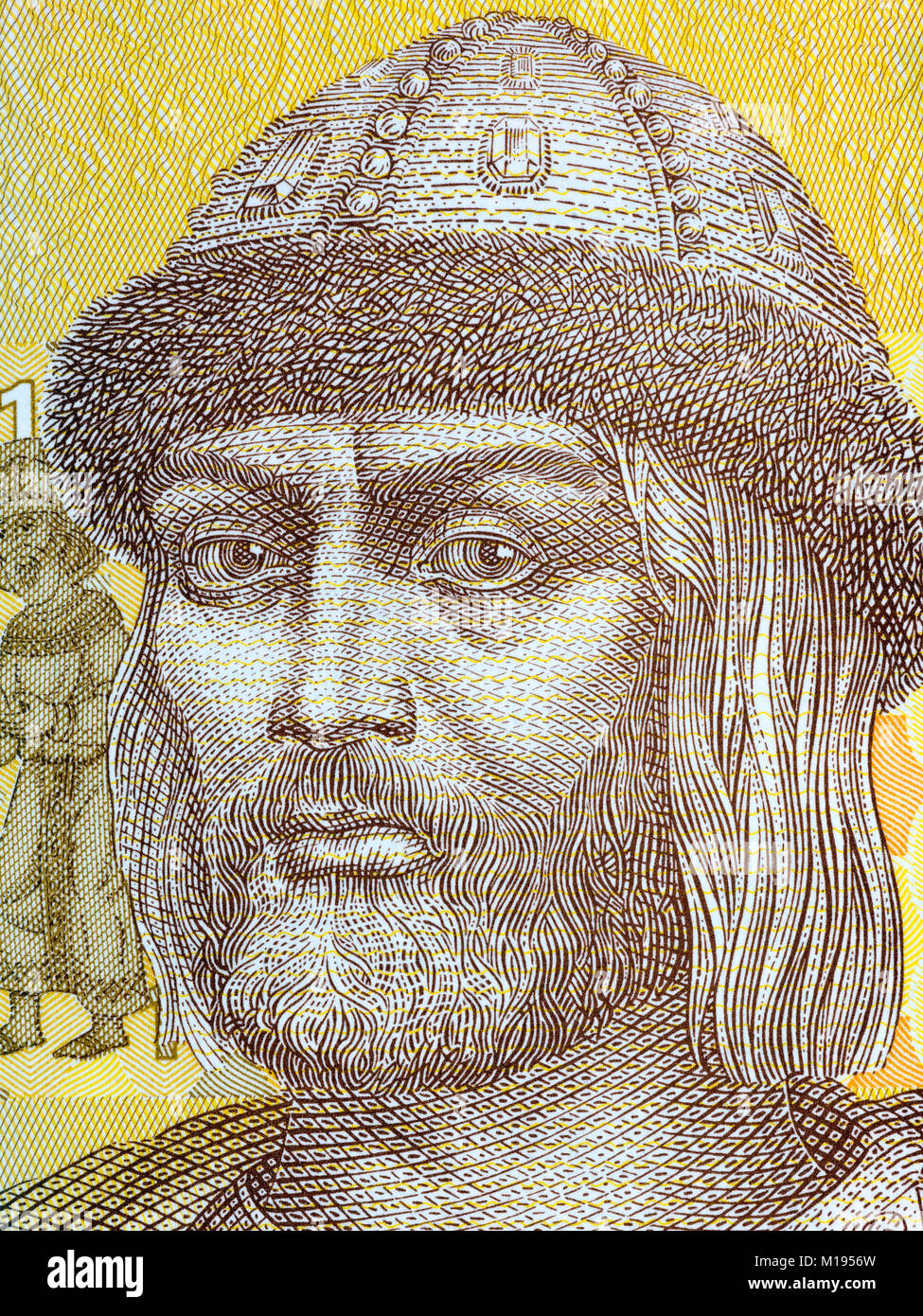 Vladimir le Grand portrait de l'Ukrainien de l'argent Banque D'Images