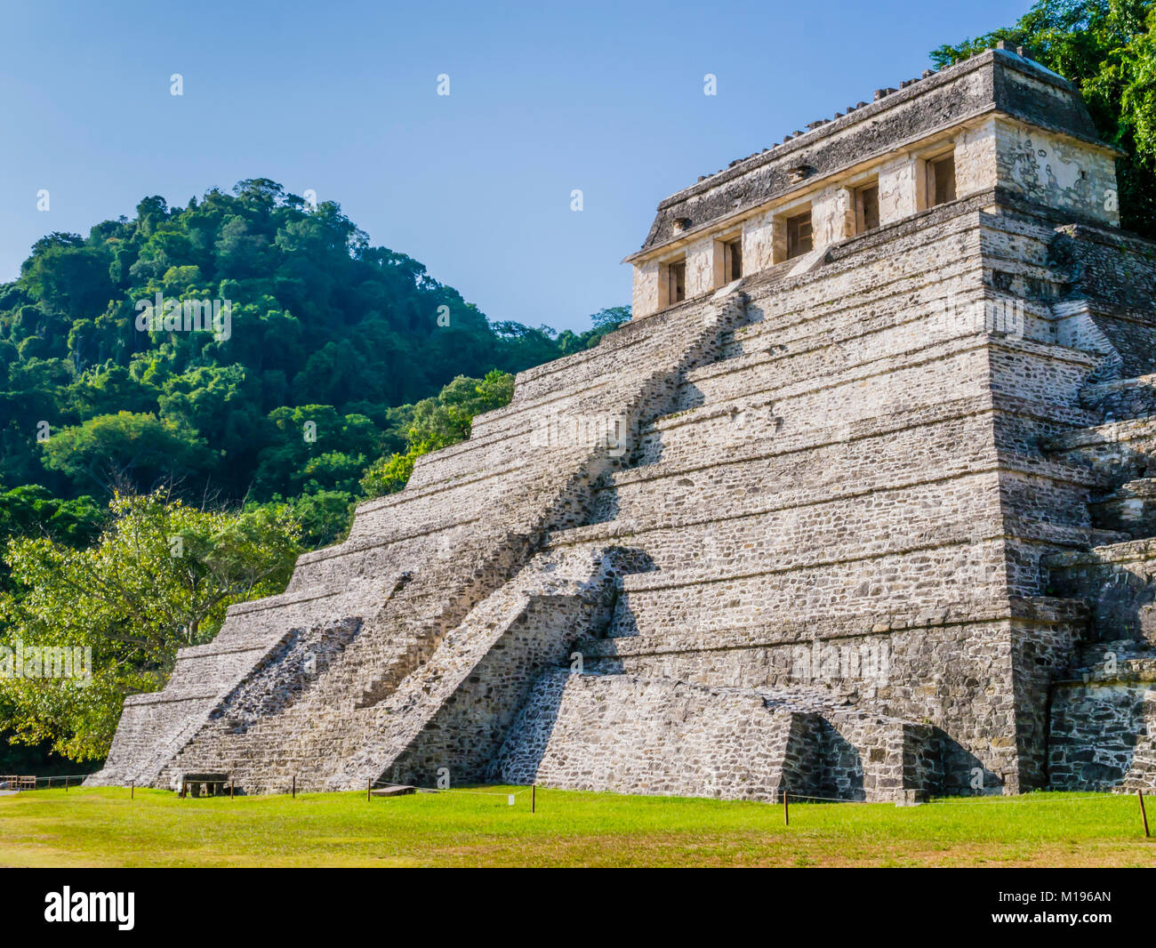 Temple des Inscriptions, site archéologique de Palenque, Chiapas, Mexique Banque D'Images