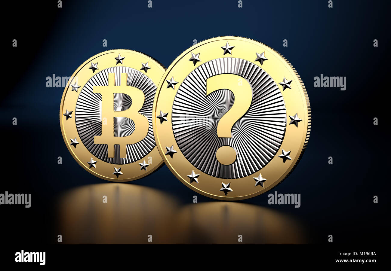 Cryptocurrency - Quelle est la prochaine grande chose ? - Le Rendu 3D Banque D'Images