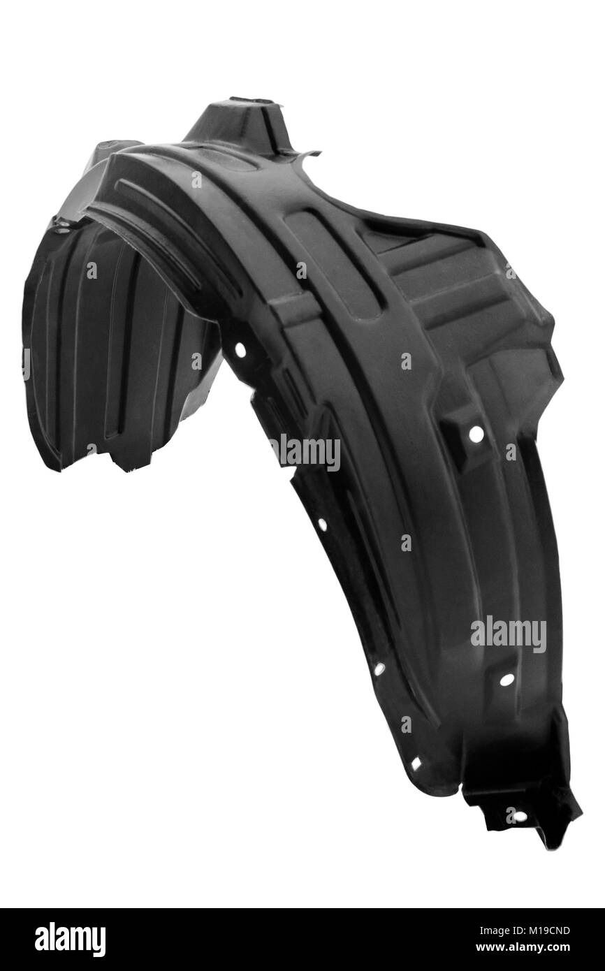 Plaquettes de frein avec une faible profondeur de champ sur un fond blanc Banque D'Images