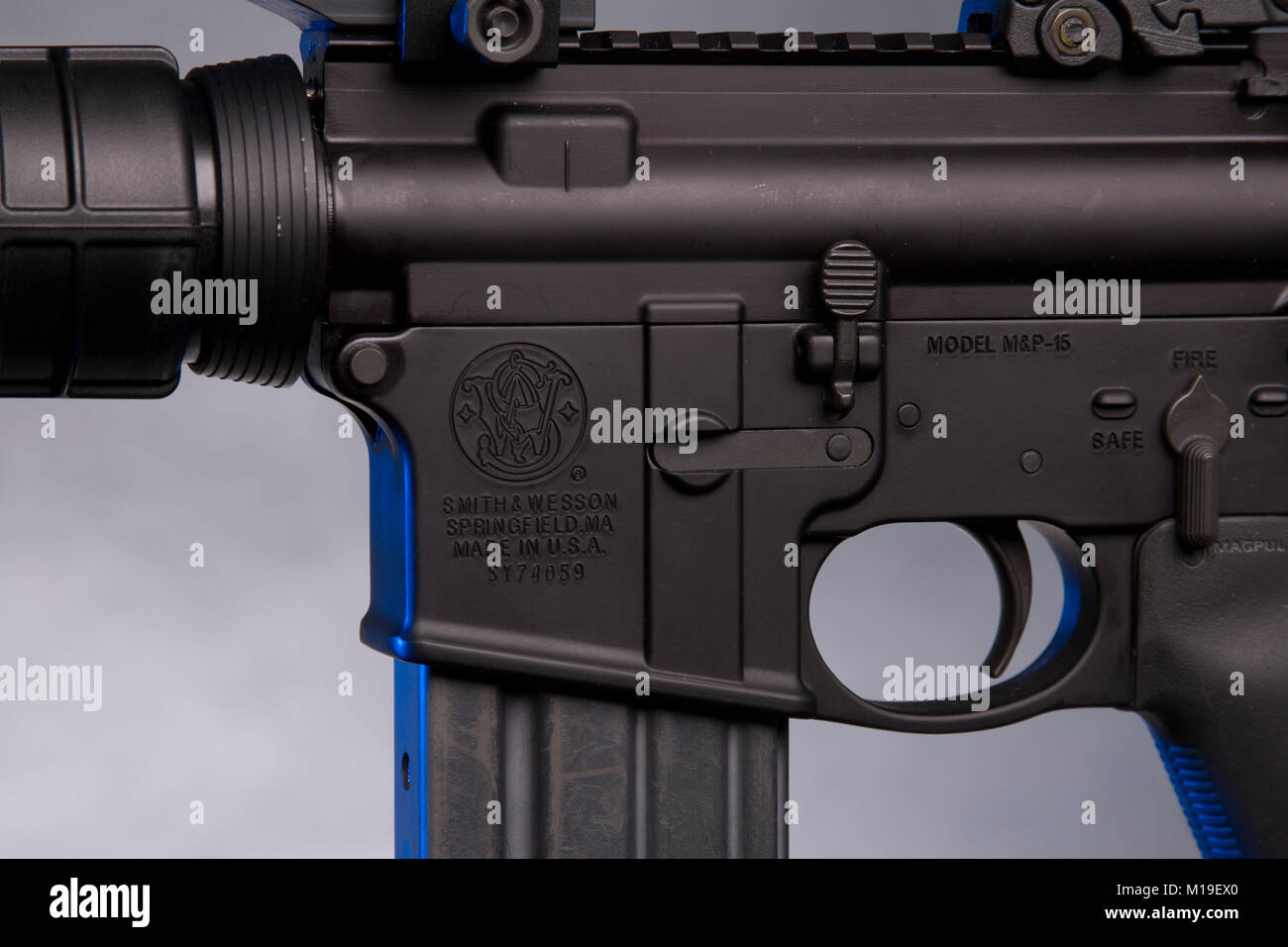 Smith et Wesson fusil AR15 Banque D'Images