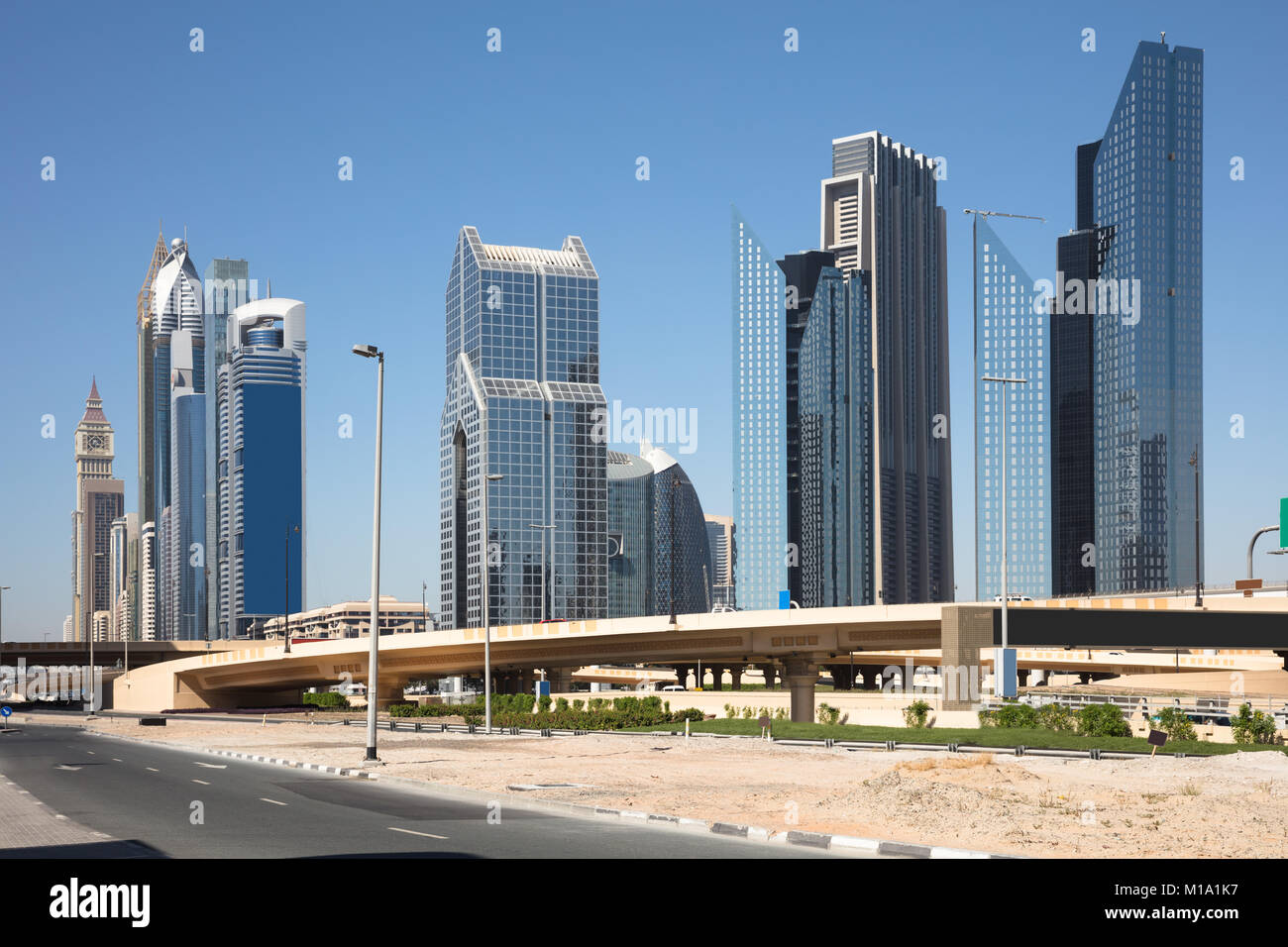 La baie d'affaires de Dubaï, Dubaï, Émirats Arabes Unis Banque D'Images