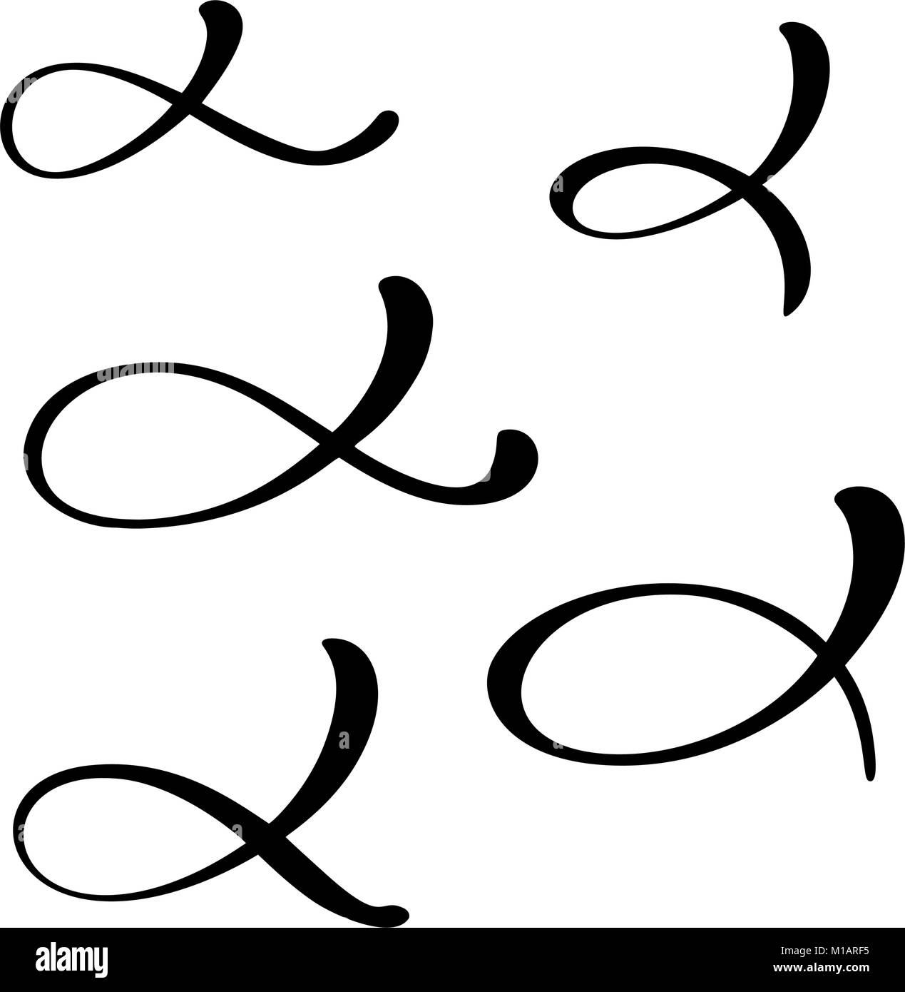 Définir le symbole poisson chrétien. Vector Illustration design pour maison de vacances Carte de souhaits et de superpositions de photos, t-shirt print, flyer, affiches, mug Illustration de Vecteur